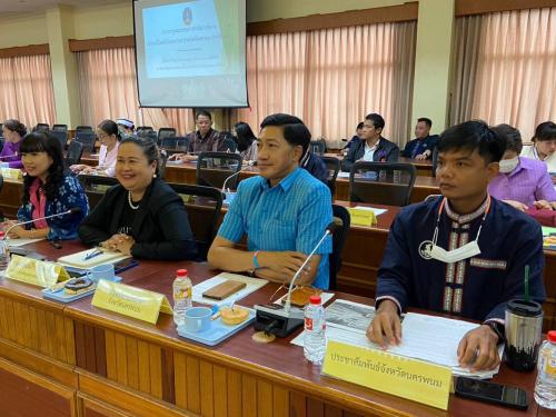 เข้าร่วมการประชุมคณะกรรมการดำเนินการจัดงานประเพณีไหลเรือไฟและงานกาชาดจังหวัดนครพนม ประจำปี 2566