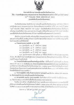ประกาศ รับสมัครแข่งขันฟุตบอลเยาวชนและประชาชน ชิงชนะเลิศแห่งประเทศไทย ครั้งที่ 17 ประจำปี 2564 “17thTHAILAND PRIME MINISTER CUP 2021” (รอบคัดเลือกตัวแทนจังหวัดนครพนม) 